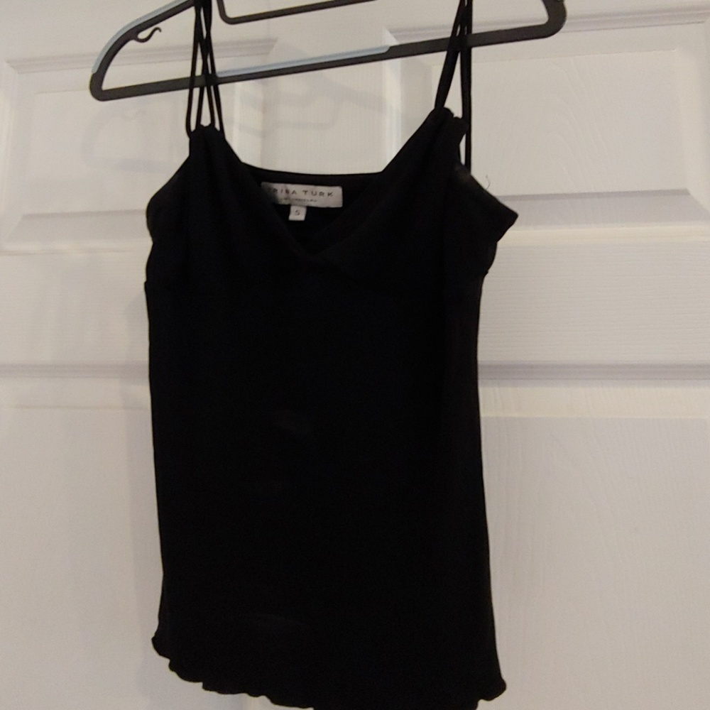 Trina Turk Black Spaghetti Strap Cami